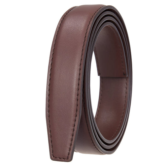 Lanière de ceinture 2.4 cm, en cuir, pour boucles automatiques, pour femmes, modèle Evelyn - La Boutique de la Ceinture