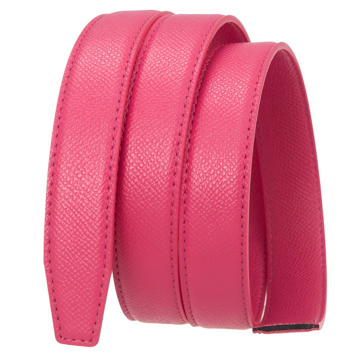 Lanière de ceinture 2.4 cm, en simili cuir, pour boucles automatiques, pour femmes, modèle Leonore - La Boutique de la Ceinture