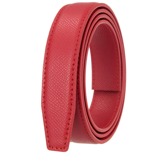 Lanière de ceinture 2.4 cm, en simili cuir, pour boucles automatiques, pour femmes, modèle Leonore - La Boutique de la Ceinture