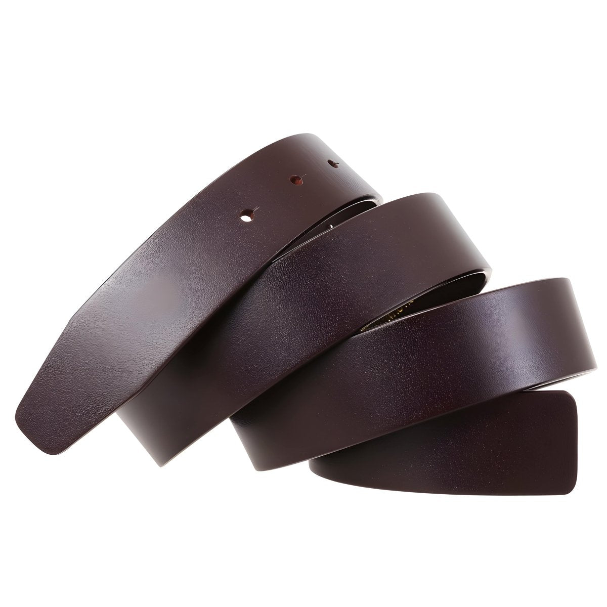 Lanière de ceinture 3.4 cm, en cuir, pour boucles ardillons, modèle Gile - La Boutique de la Ceinture