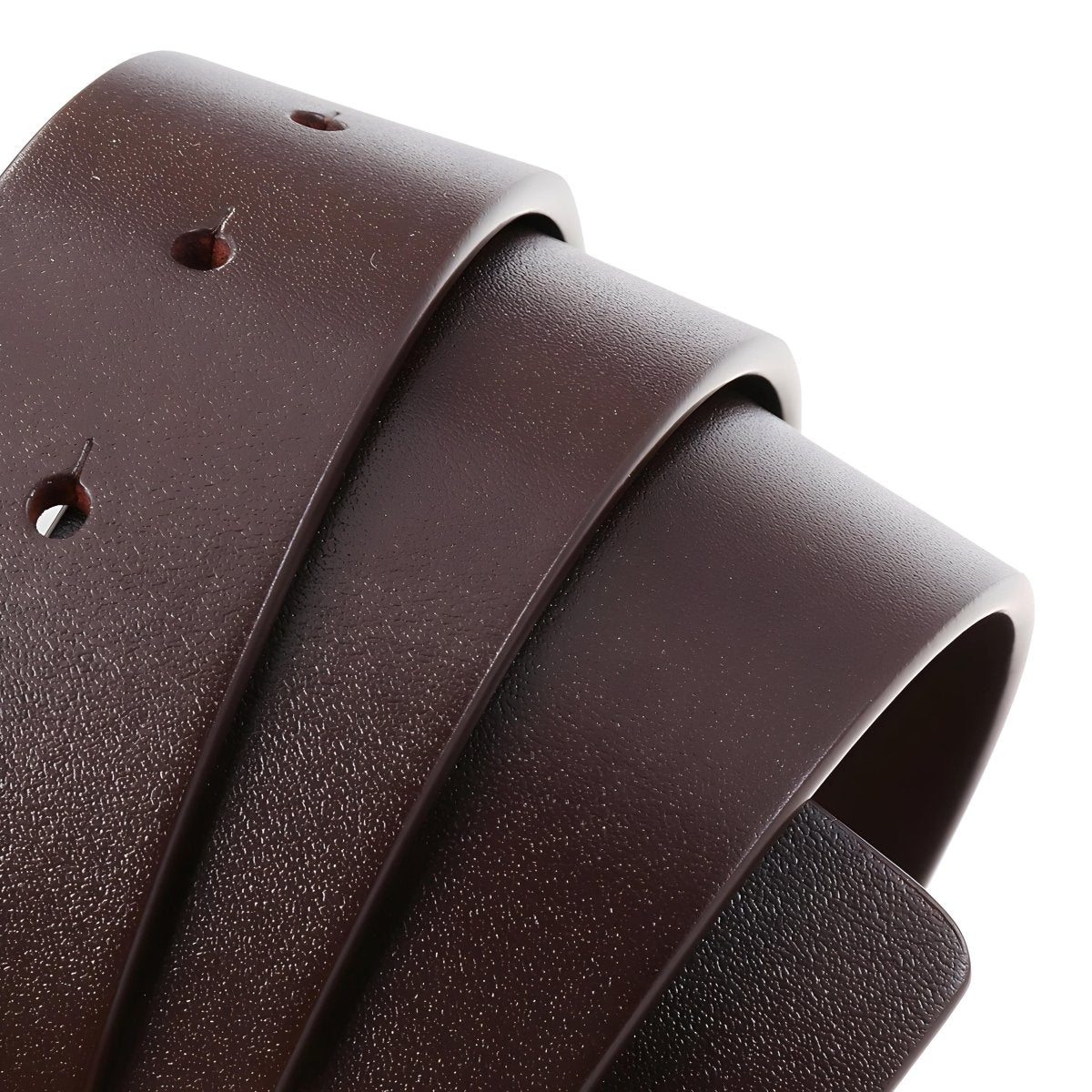 Lanière de ceinture 3.4 cm, en cuir, pour boucles ardillons, modèle Gile - La Boutique de la Ceinture