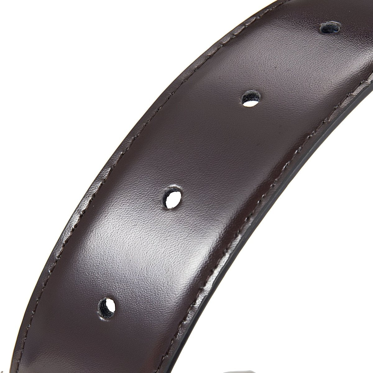 Lanière de ceinture 3.4 cm, en cuir, pour boucles ardillons, réversible, modèle Kalo - La Boutique de la Ceinture