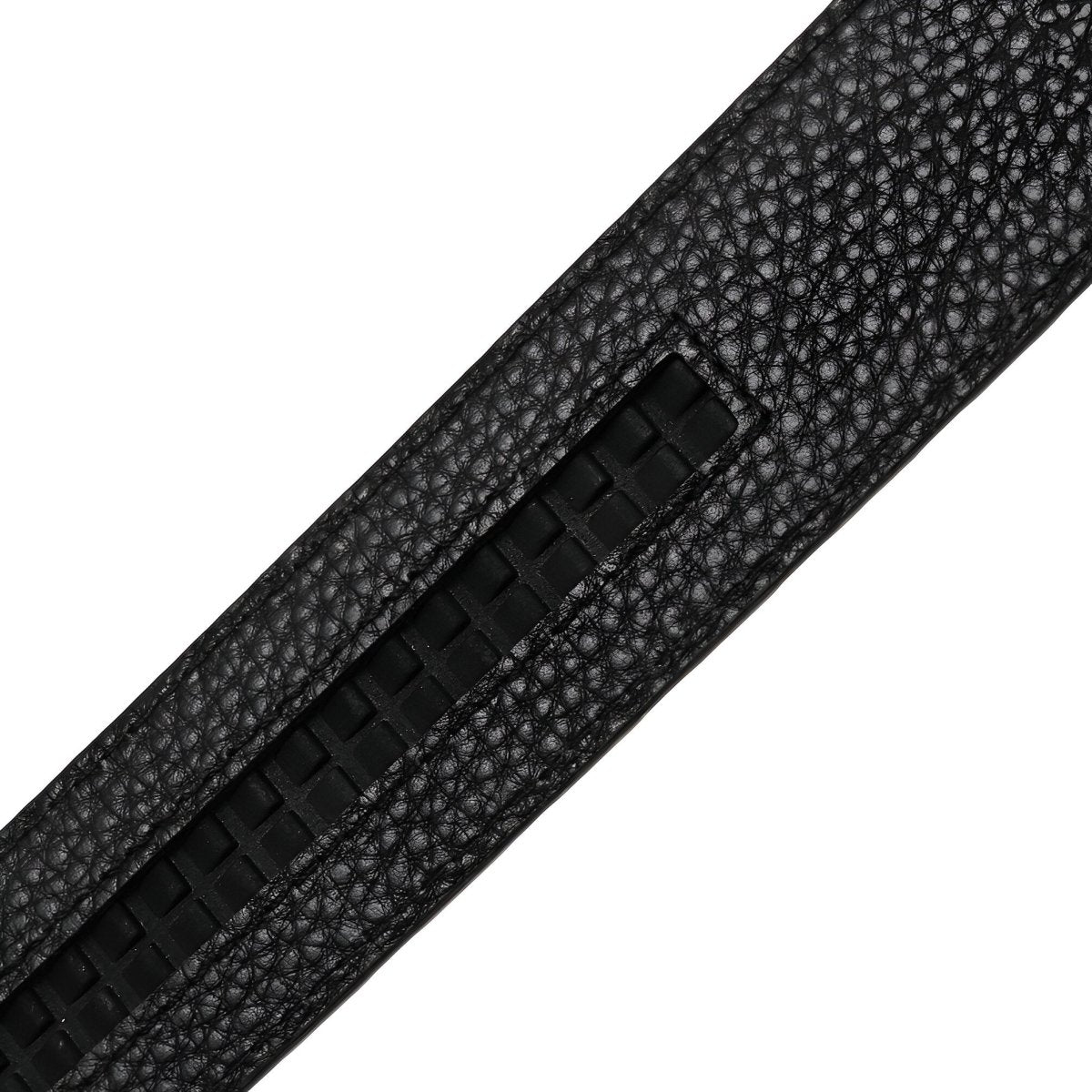 Lanière de ceinture 3.5 cm, en cuir, aspect matelassé, pour boucles automatiques, modèle Marius - La Boutique de la Ceinture