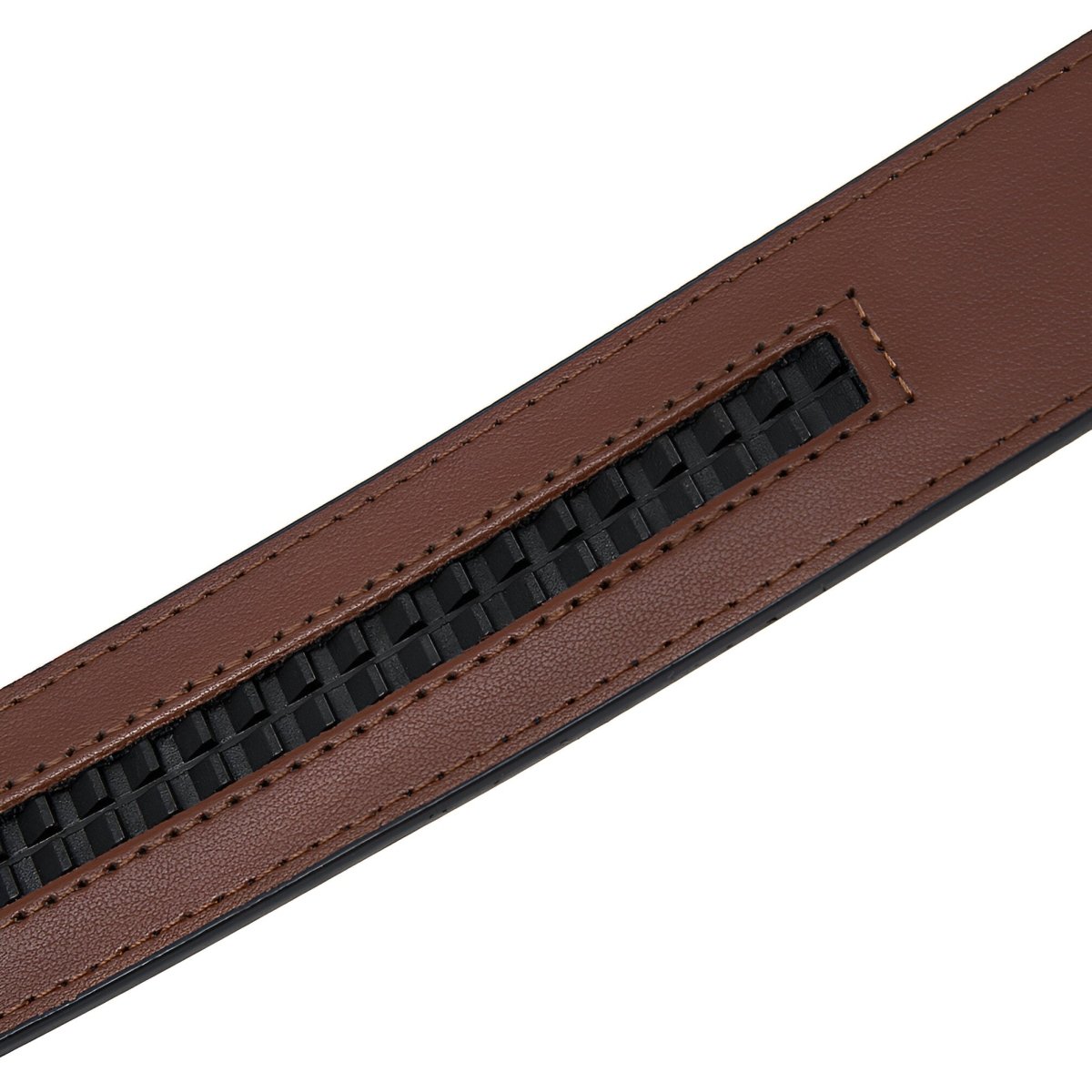 Lanière de ceinture 3.5 cm, en cuir, aspect rayé, pour boucles automatiques, modèle Arsène - La Boutique de la Ceinture