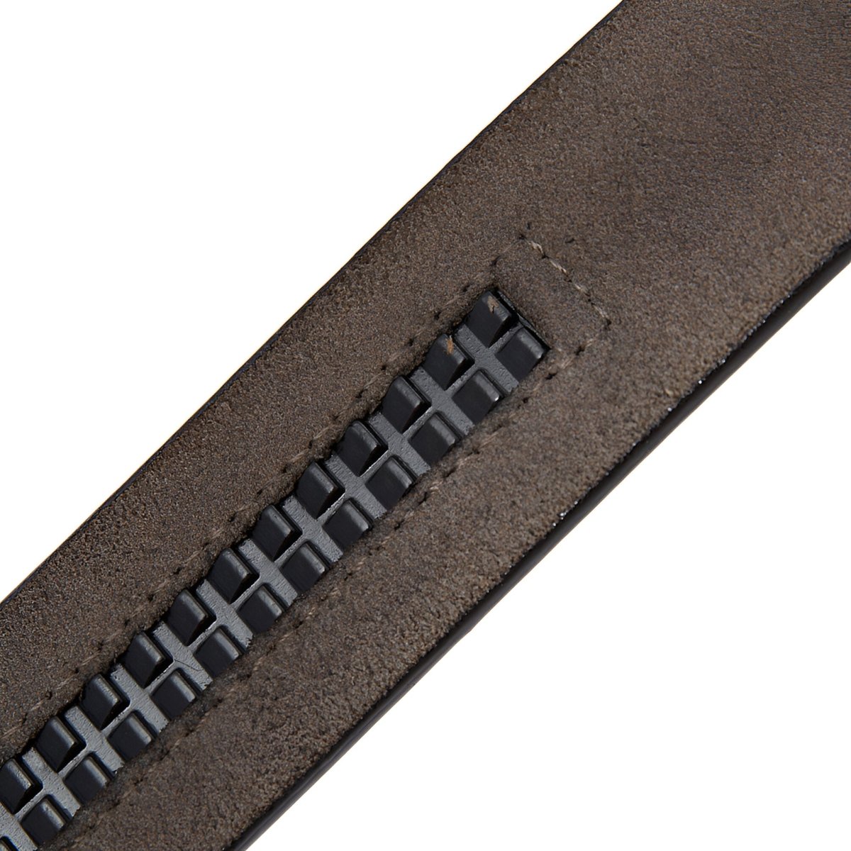 Lanière de ceinture 3.5 cm, en cuir, aspect rétro, pour boucles automatiques, modèle Achille - La Boutique de la Ceinture