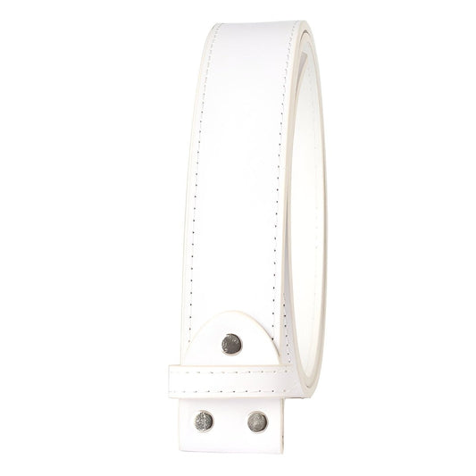 Lanière de ceinture 3.8 cm, en simili vegan, pour boucles interchangeables, modèle Edwin - La Boutique de la Ceinture